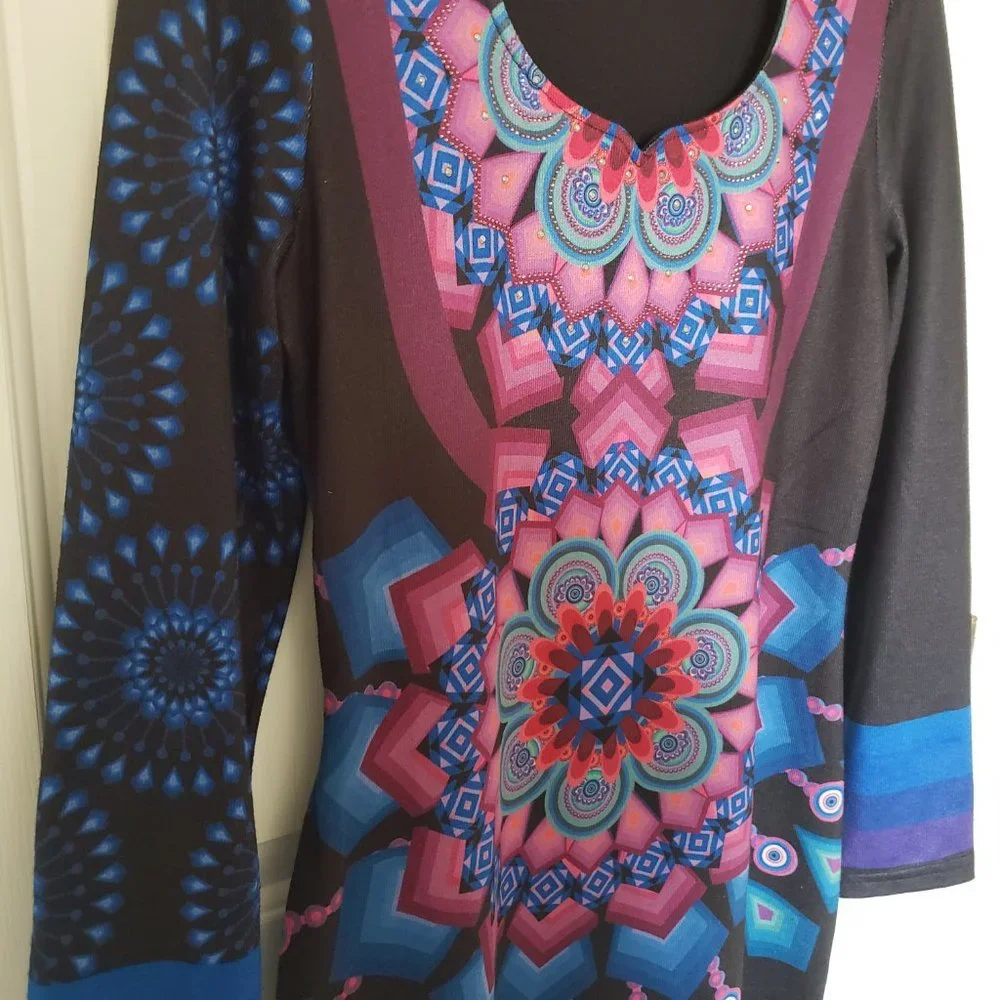 101 IDEES Dress Long Sleeved L/XL - Picture 5 of 6